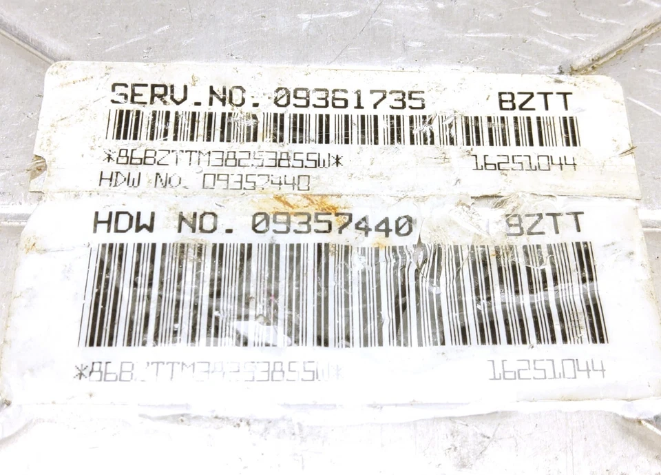 Computadora módulo de control del motor ECM ECU desde 2000 Chevrolet Monte Carlo 9361735 Foto 2 de 4
