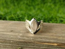 Natural Rose Quartz Ring,925 Sterling Silver Ring,Handmade Ring,All Sizes 3 to14