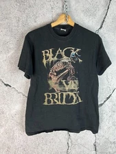 Vintage Y2K Black Veil Brides Skeleton Band T Shirt M