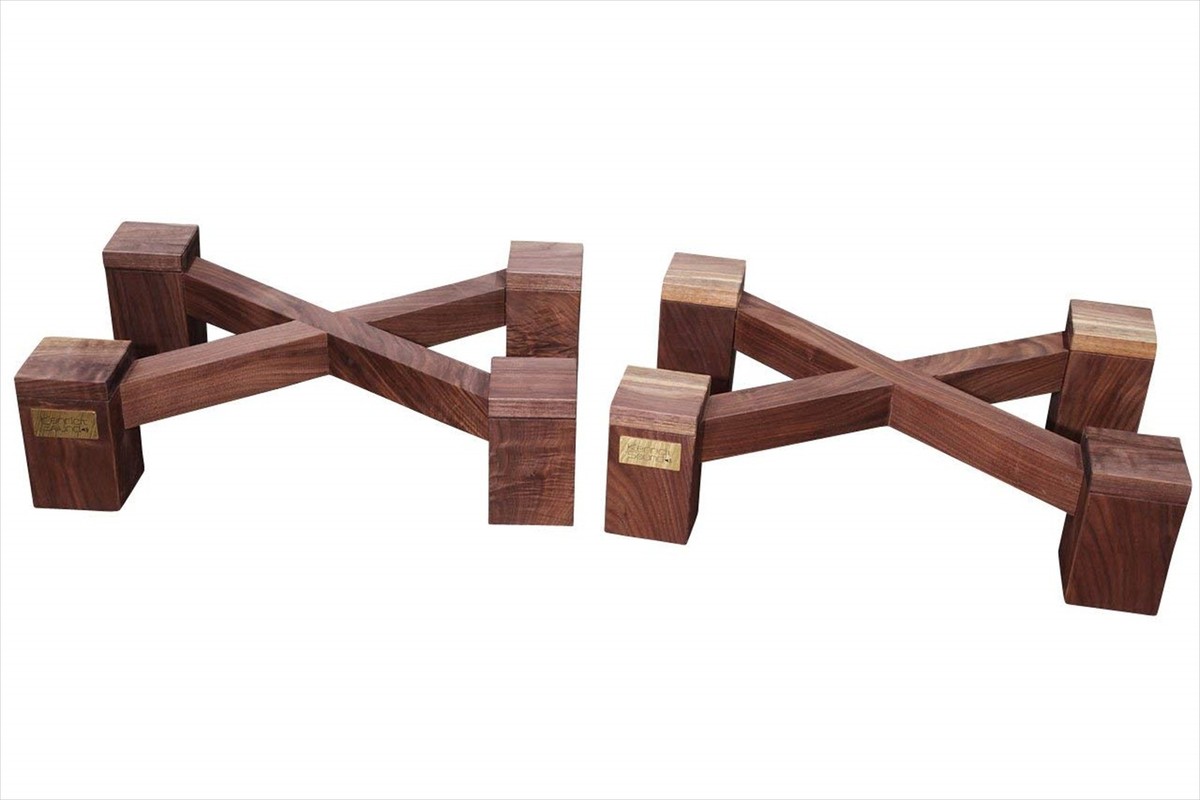 Exclusive Walnut Total Solid Wood Stand Pair for JBL 4343 4344