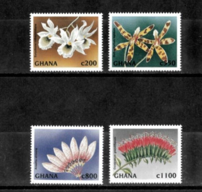 Ghana 1997 - Flowers - Set of 4 Stamps - Scott #1959-62 - MNH | eBay