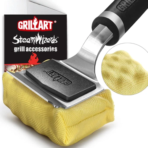 Grill Brush for Outdoor Grill Bristle Free - Reinforced Grill Cleaner Scraper BB