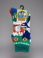 NEW Sonic The Hedgehog Tails Christmas Theme Socks 2pk Shoe Size 8-12