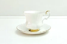 Royal Albert - Val D’or, demitasse duo. Made in England, first quality