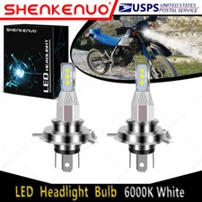For Kawasaki KL250/KLR250 1985-2005 2X 9003 H4 LED Headlights Bulbs 6000K White