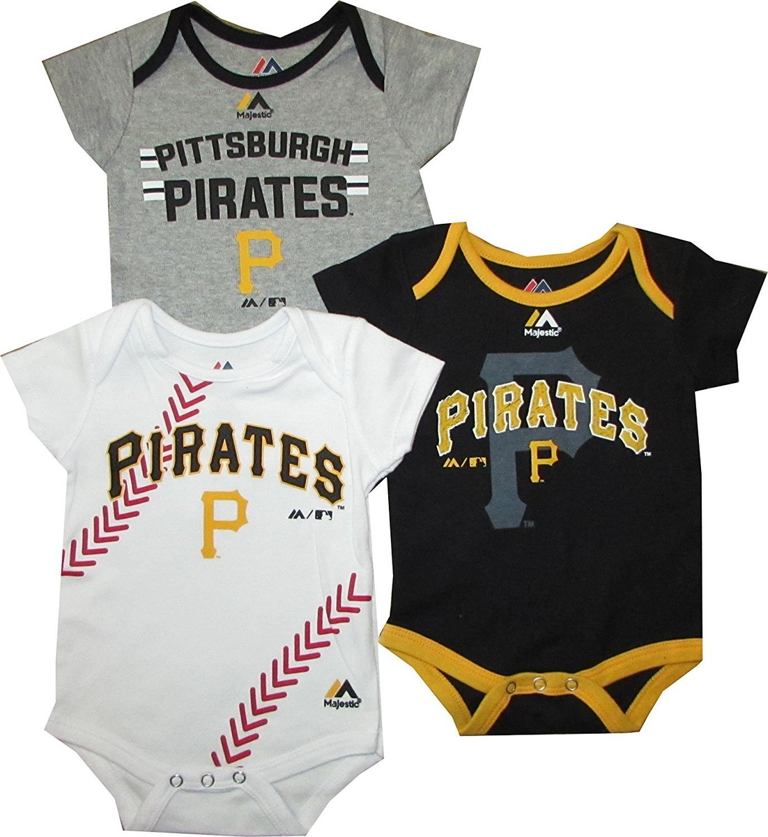 Pittsburgh Pirates 3pc Creeper Set 