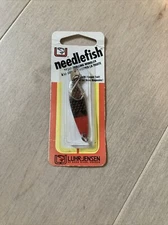 Luhr Jensen Needlefish 105-002-0130 Size 2 Nickel / Red HD Fishing Lure
