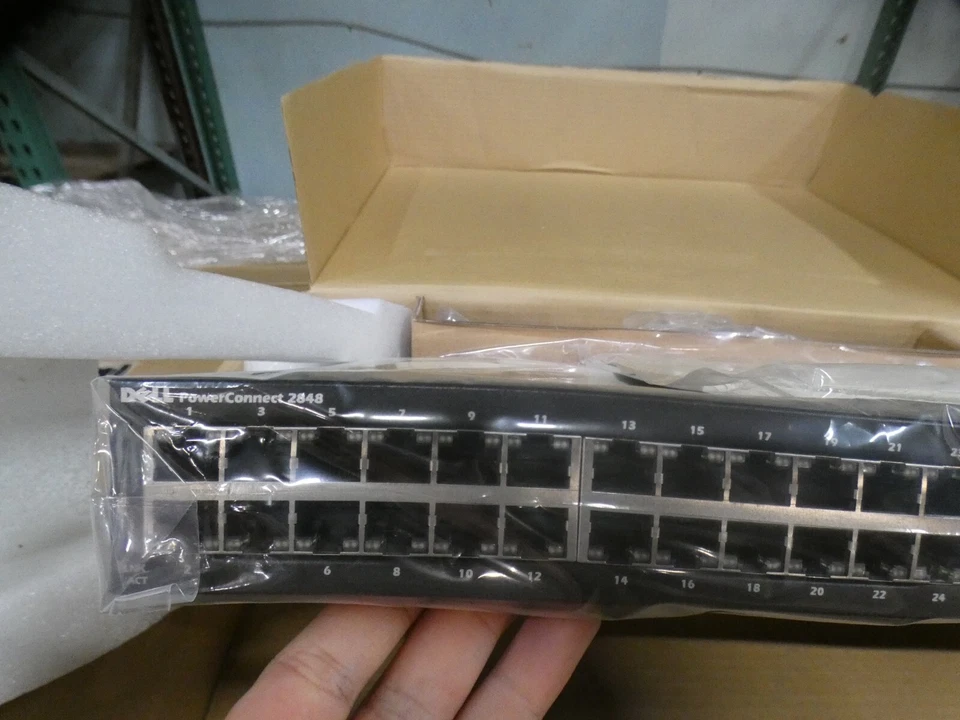 Open Box Dell PowerConnect 2848 48 Port POE Network Ethernet Switch F496K - Image 3 of 4