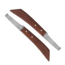 Horse Farrier Hoof Knife Sharp Edge Steel Blade Polished Wooden Grip