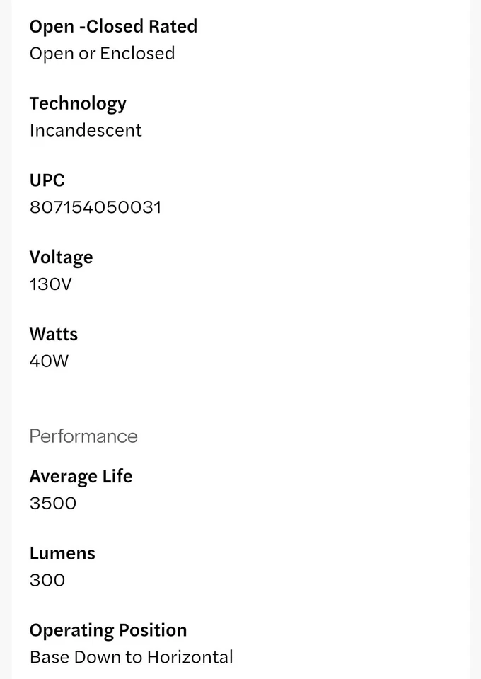 Non-LED Decorative Clear Globe G25 Bulb, Medium (E26) Base 40W, Dimmable - Image 4 of 4
