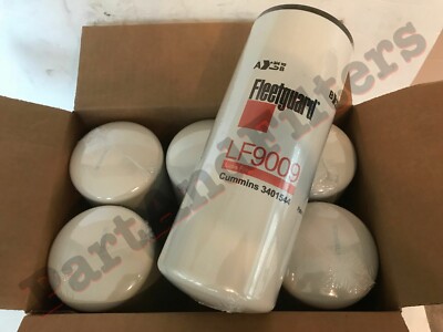 Fleetguard Oil Filter LF9009, for Cummins 3401544, FTECXLF7000 (PACK OF 6)