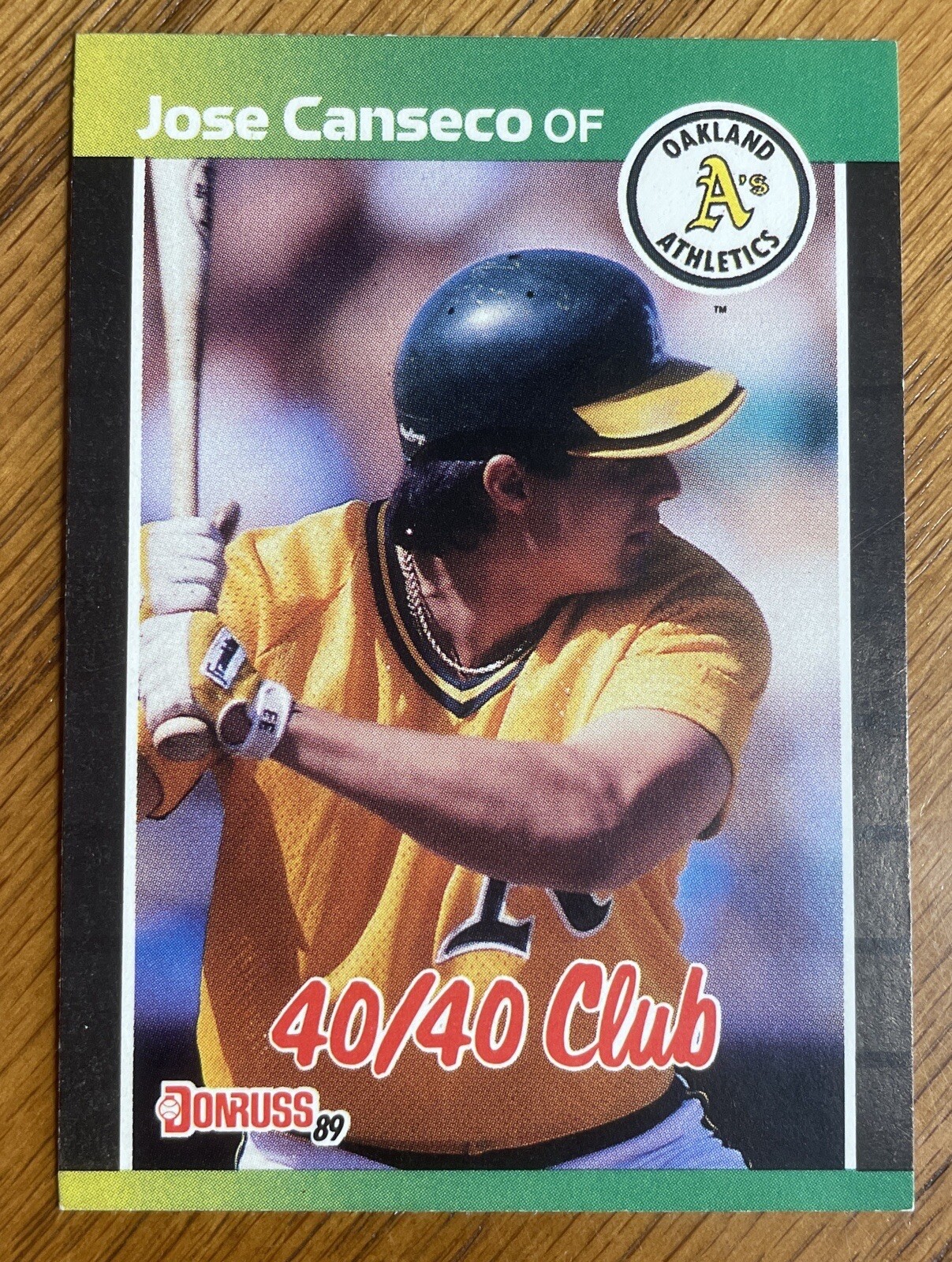 1989 Donruss Baseball “Jose Canseco” 40/40 Club ~Oakland Athletics #643 (  Look ) | eBay