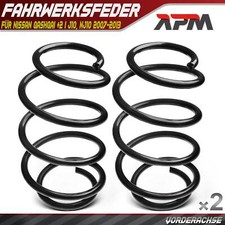 2x Federn Fahrwerksfeder Vorderachse für Nissan Qashqai +2 I J10, NJ10 2007-2013