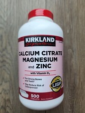 New Kirkland Signature Calcium Citrate Magnesium and Zinc 500 Tablets Exp. 05/26