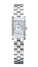 Baume & Mercier Steel Hampton Ladies Watch MOP Dial / 36 Diamond Set M0A08681