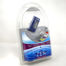 Creative Zen Nano Plus 1 Gb Mp3/wma Player Fm Radio Blue Brand New Sealed 2005