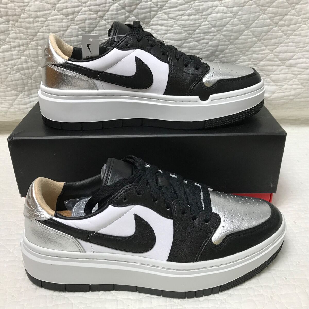 Nike Air Jordan 1 Elevate Low SE Shoes Women's 11.5 Metallic Nike Air Jordan 1 Elevate Low SE Shoes Women's 11.5 Metallic