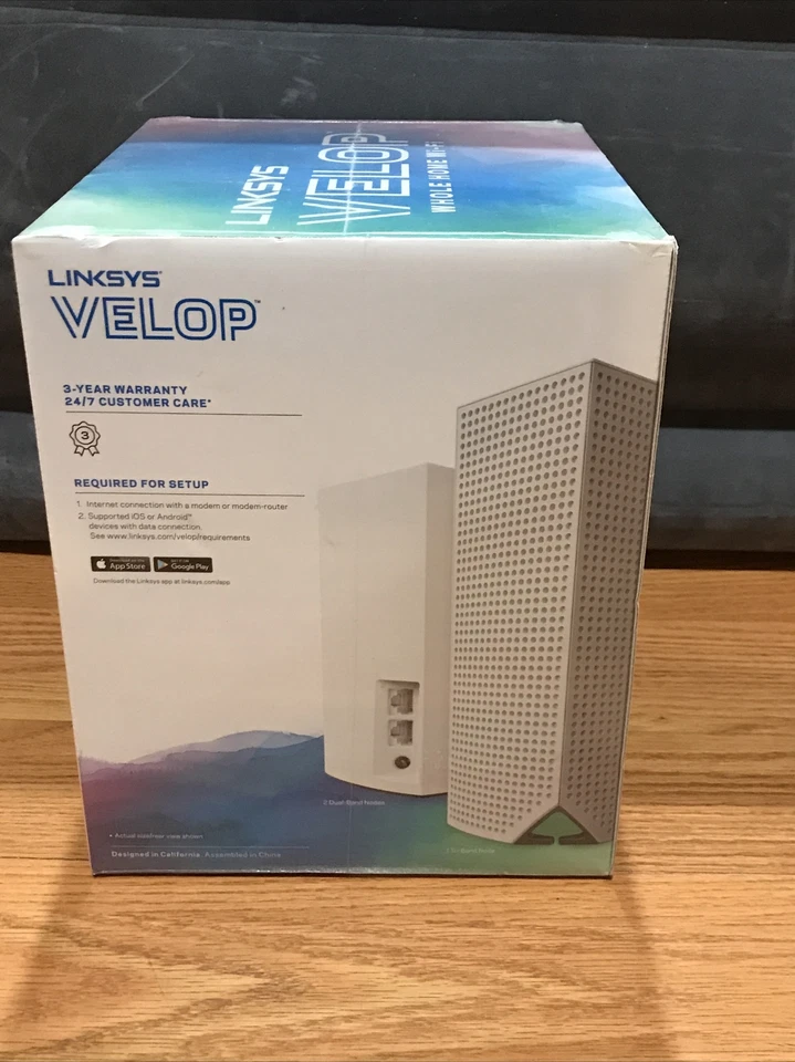 SEALED NEW-Linksys Velop Ac4600 Whole Home WiFi System Tri-band Series VLP0203BF - Image 4 of 4