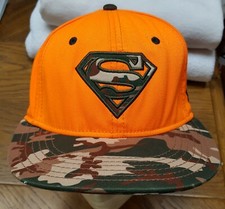 Under Armour Superman Base Ball Cap Camo Brim Orange SZ LG/EX L