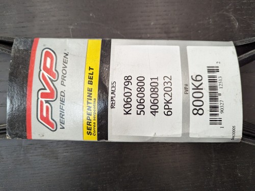 FVP Serpentine Belt 800k6