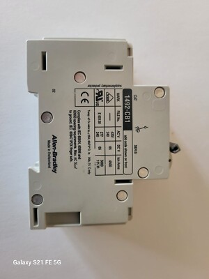 Allen-Bradley 1492-CB1 G020 2A 2P Circuit Breaker 277/240VAC 65VDC White Used