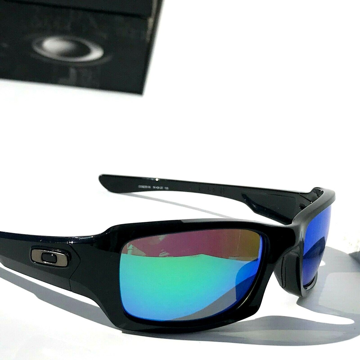NEW* Oakley FIVES Squared BLACK w POLARIZED Galaxy JADE Lens