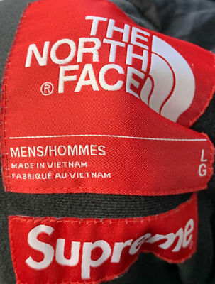 Supreme x The North Face Mens Silver Black Metallic Mountain