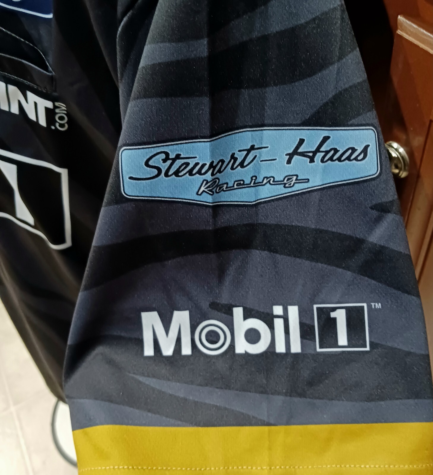 StewartHaas Mobil 1 Chase Briscoe Large Race Used Crew Shirt NASCAR