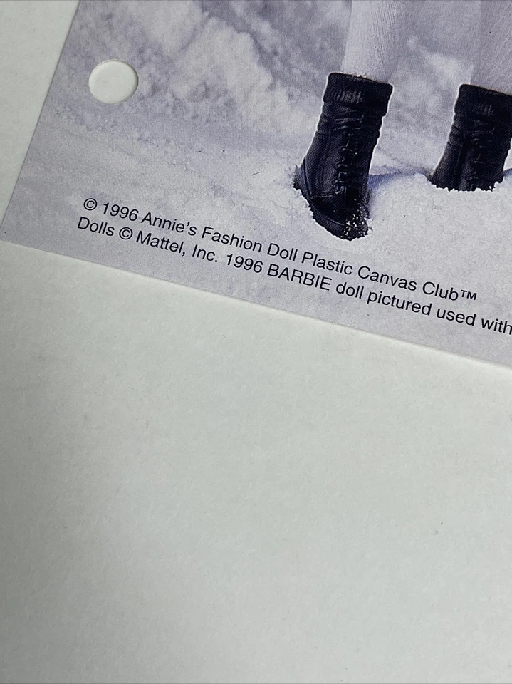 Mr Snowman Annie's Fashion Doll Plastic Canvas Pattern Card - Image 4 of 4