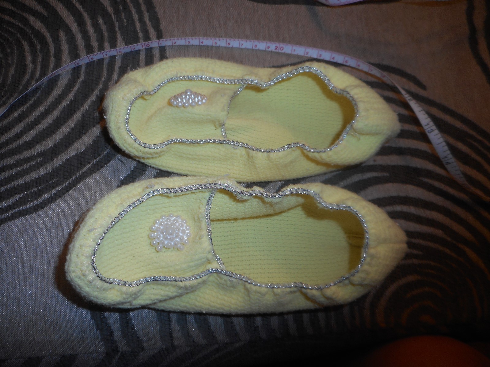 PANTOFOLA D’ORO Vintage Yellow Knitted Slippers