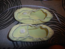 Vintage Yellow Knitted Slippers