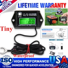Waterproof Tachometer Tiny Tach/Hour Meter for 2 Stroke or 4 Stroke Small NEW