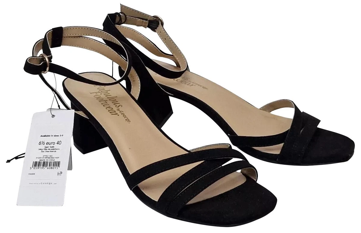 Chaussures à Talons Compensés Marron George - Taille UK 4 (EU 37), Bas De Gamme, Neuves Sans Boîte