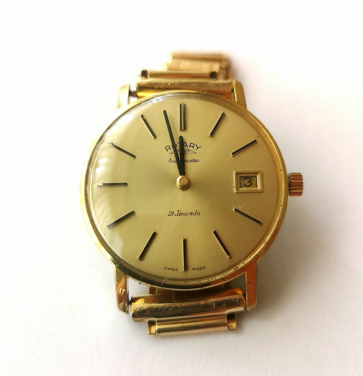 Rotary 21 deals jewels automatic gold