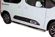 Schwellerrohre oval mit Tritt für CITROEN Berlingo Bj. 2018- Edelstahl 95x52mm m