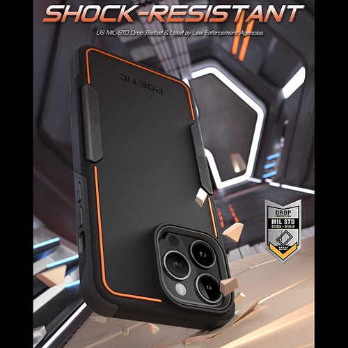 For iPhone 14 Pro Max Case Dual Layer Slim Shockproof Protective Cover Black - Picture 7 of 7