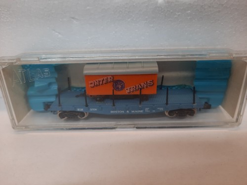 Atlas 2372 Personenwagen Waren Flat Boston & Maine Skala N | Zustand: Gebraucht