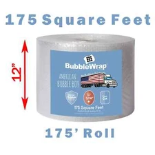 Bubble Wrap - 175 feet x 3/16" x 12" - Perforated Every 12"