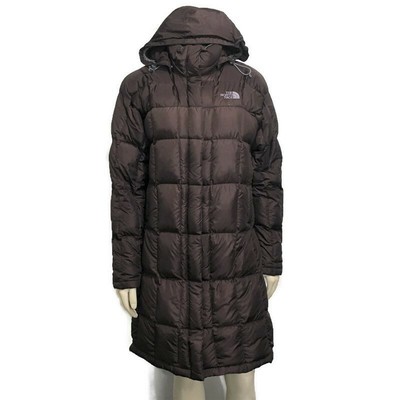 The North Face Womens S Brown 600 Fill Goose Down Hooded Puffer Coat | eBay