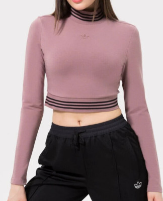 Adidas Shirt 'Long-Sleeve Top With Ribbed Collar And Hem' Gr. 38