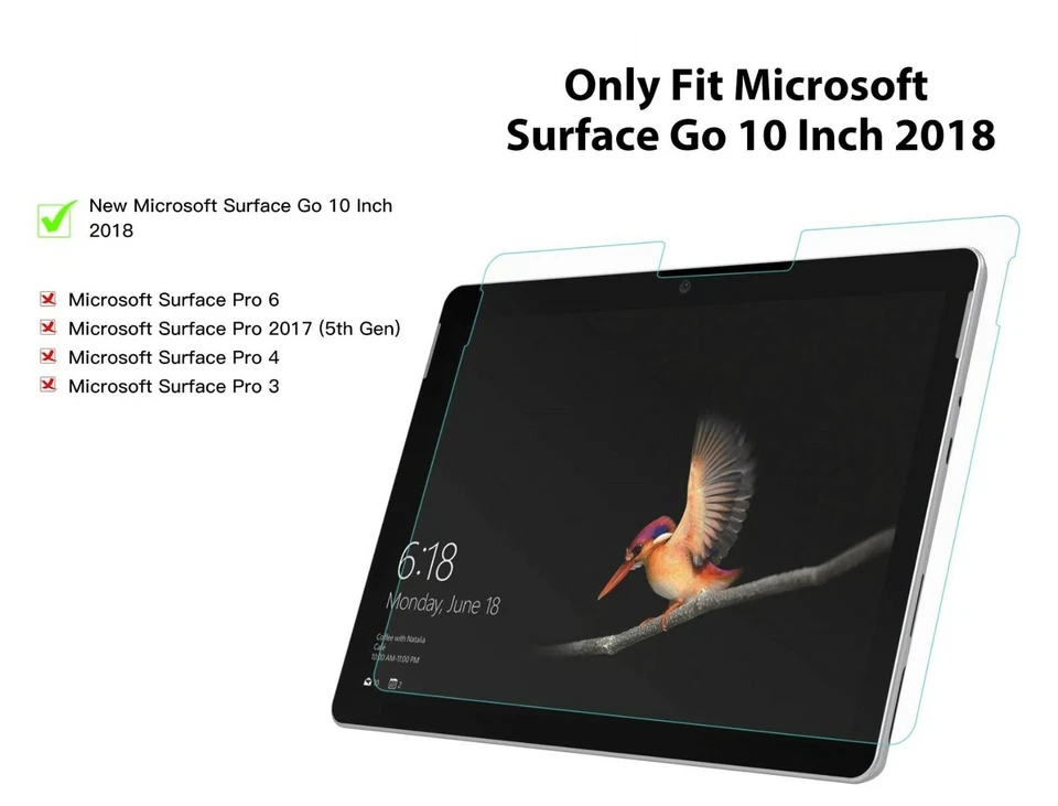 Paper Feel Matte Film Anti-Glare Screen For Microsoft Go 10 In. 2018 Model 1824 - Image 3 of 4