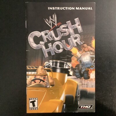 WWE Crush Hour PS2 PlayStation 2 Instruction Manual Only