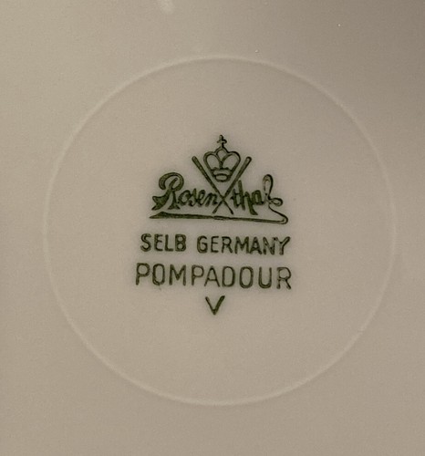 Rosenthal Pompadour Ivory Set of 6 Bread Dessert Plates Vintage 6.25”Diameter - Picture 6 of 7