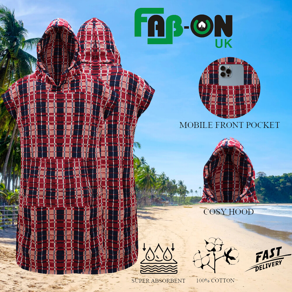 Poncho Mexicano Toalla con Capucha Cambiador Vestido de Baño Unisex Adulto Playa Natación