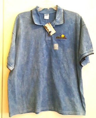 Desert Blues Dirt Shirt Arizona Size 2XL Polo Collar 100% Cotton NWT