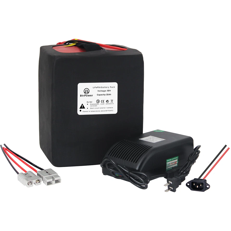 48V 60V 72V 18Ah-60Ah 锂 Lifepo4 电池 500W-3500W 电动自行车 — 第 2/4 张图片
