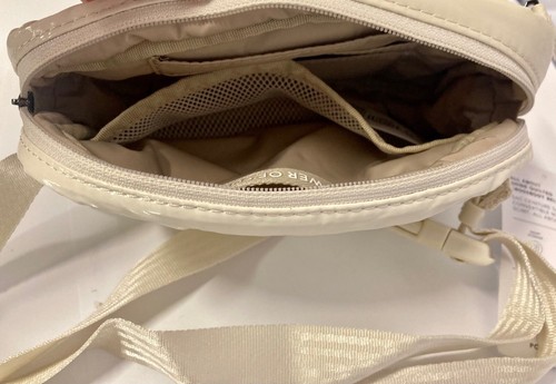 ATHLETA~All About Shine Quilted Crossbody Belt Bag, Ivory, NEW! - Picture 5 of 5