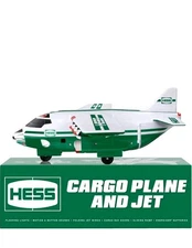 Hess Toy Trucks Cargo Plane And Jet Green White 2021 Holiday Ages 4+ ~ Unopened 