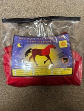 Sleazy Sleepwear For Horses Lycra Hood With Zipper Red Medium