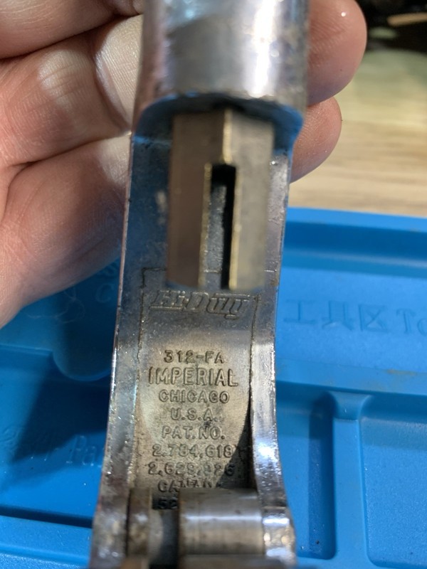 Imperial 312-FA Screw Feed Pipe Cutter, Heavy Duty Pipe Tool, Chicago USA